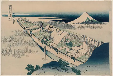 Ushibori in Hitachi Province by Katsushika Hokusai