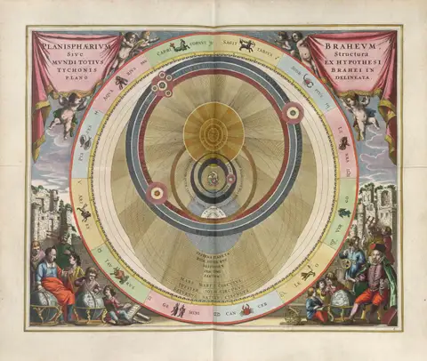 The Tycho Brahe Planisphere by Andreas Cellarius