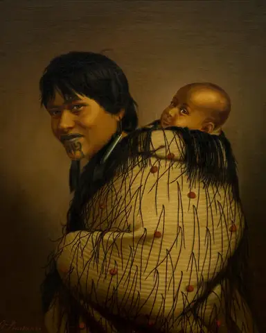 Heeni Hirini and Child by Gottfried Lindauer