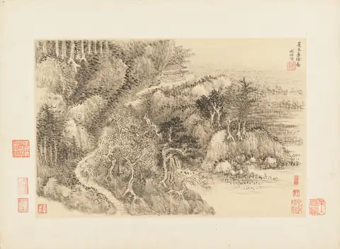 Shady Summer Woods, after Shuming by Wang Hui (王翚)