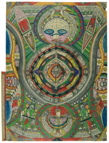 Giant City, Band-Wald-Hall by Adolf Wölfli