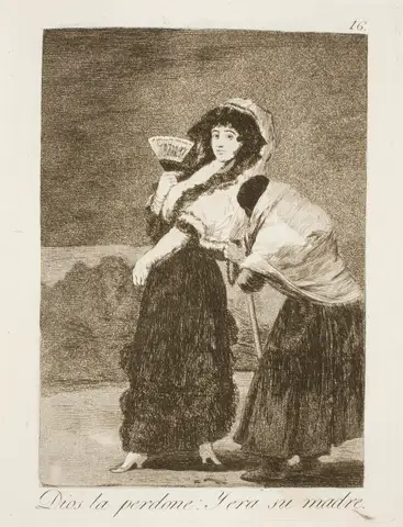 God Forgive Her, It Was Her Mother by Francisco de Goya y Lucientes