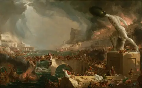 The Course of Empire 4: Destruction by Thomas Cole