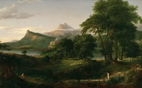 The Course of Empire 2: The Pastoral State by Thomas Cole