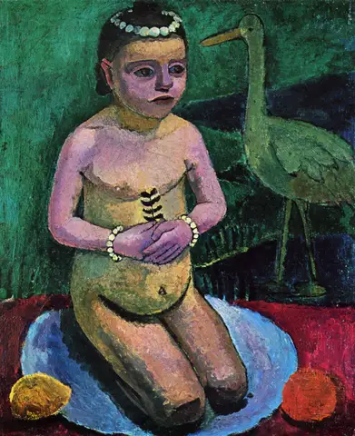 Child with Crane by Paula Modersohn-Becker
