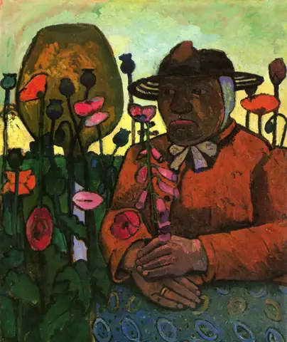 Old Woman in the Garden by Paula Modersohn-Becker