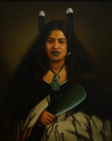 Portrait of Pare Watene by Gottfried Lindauer