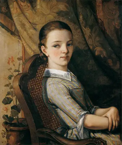 Portrait of Juliette Courbet by Gustave Courbet