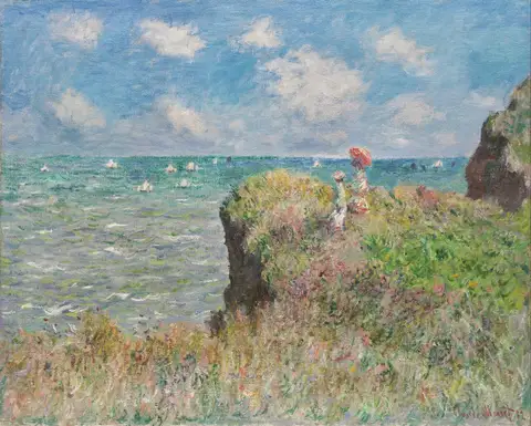 Cliff Walk at Pourville by Claude Monet