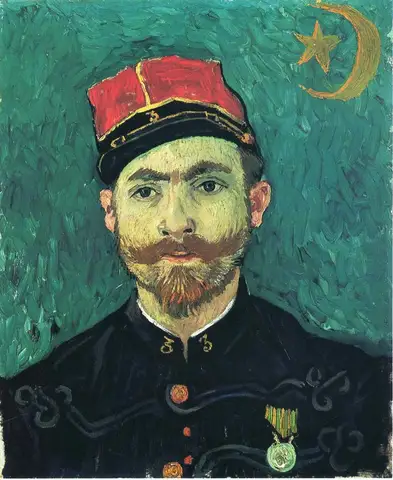 Portrait of Millet Second Lieutenant of the Zouaves by Vincent Van Gogh