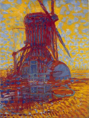 Molen Mill in Sunlight by Piet Mondrian