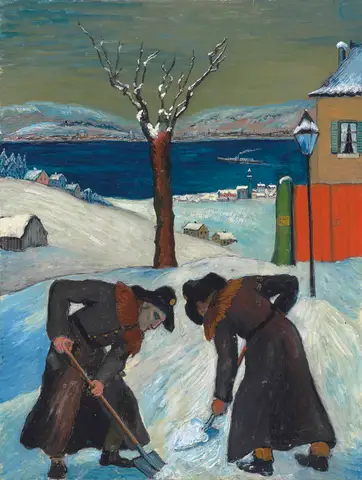 Overnight Snow by Marianne von Werefkin