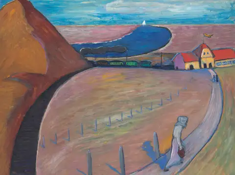 Prerow Train Station by Marianne von Werefkin
