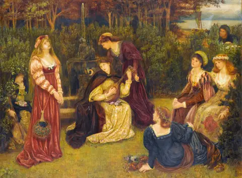 Fiammetta Singing by Marie Spartali Stillman