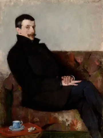 Portrait of Paul Nauen by Olga Boznańska