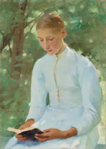 Before Confirmation by Helene Schjerfbeck
