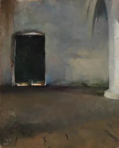 The Door by Helene Schjerfbeck