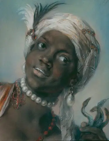 Allegories of Four Continents, Africa by Rosalba Carriera