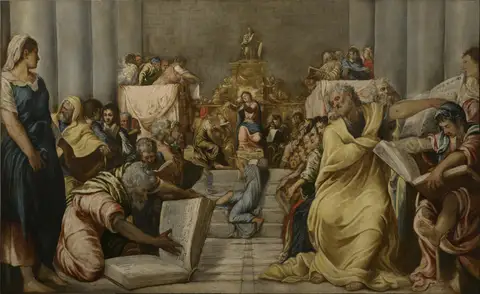 Christ disputing in the Temple by Tintoretto