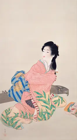 Daughter Miyuki by Uemura Shōen