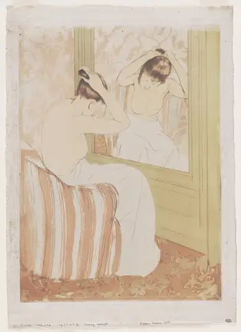 The Coiffure (La Toilette) by Mary Cassatt