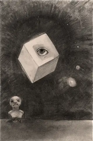 The Cube by Odilon Redon