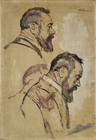 Studies of Self Portrait by Ferdinand Hodler