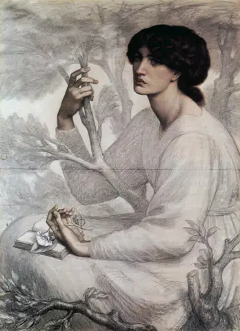 The Day Dream (Study) by Dante Gabriel Rossetti