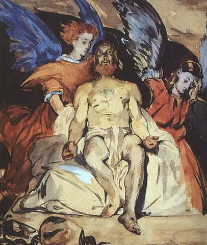Study for: Dead Christ with Angels by Édouard Manet