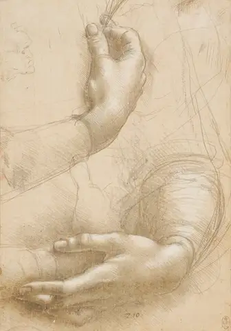 Study of a Woman's Hands by Leonardo da Vinci