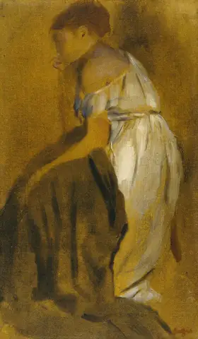 Study of a Seated Woman by Edgar Degas