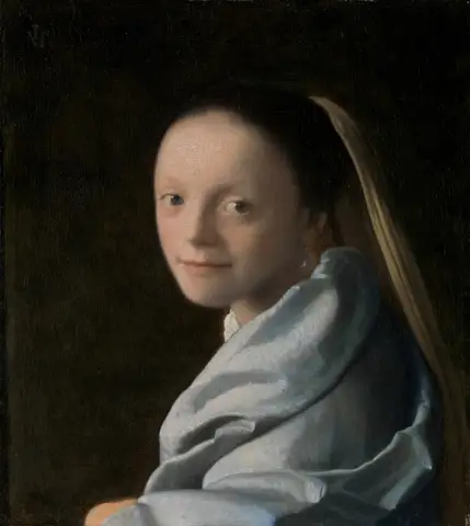 Study of a Young Woman by Johannes Vermeer