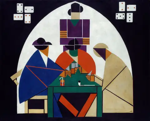 The Cardplayers by Theo van Doesburg