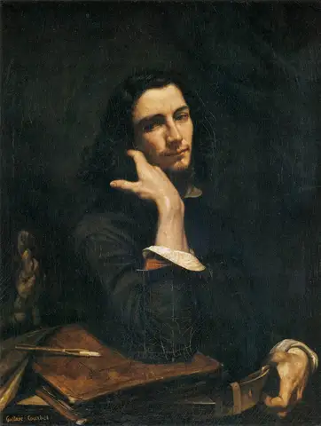 Self-portrait (Man with Leather Belt) by Gustave Courbet