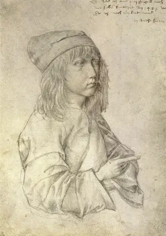 Self-portrait at the age of thirteen by Albrecht Dürer