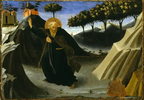 Saint Anthony Tempted by a Lump of Gold by Fra Angelico