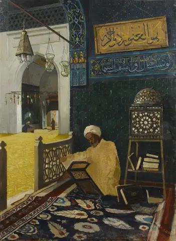 Reciting the Quran (Kur’an Tilaveti) by Osman Hamdi Bey
