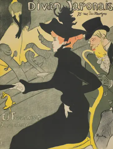 Poster for Le Divan Japonais by Henri de Toulouse-Lautrec