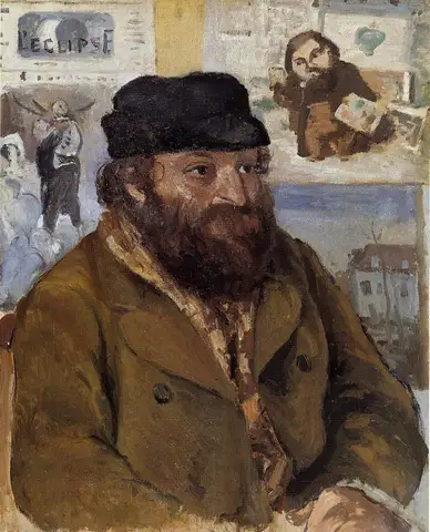 Portrait of Cézanne by Camille Pissarro