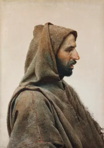Man Wearing a Burnous by José Tapiro y Baro