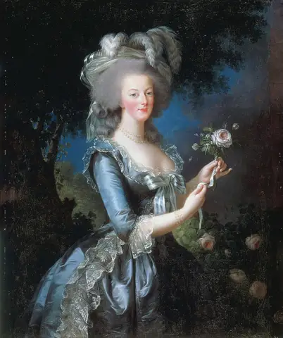 Marie-Antoinette with the Rose by Élisabeth Vigée Le Brun