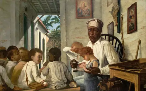 Maestro Cordero’s School by Francisco Oller