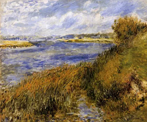 The Banks of the Seine at Champrosay by Pierre-Auguste Renoir