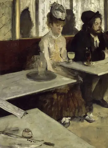 L'absinthe by Edgar Degas