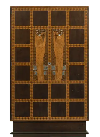 Inlaid Eisler-Terramare Armoire by Koloman Moser