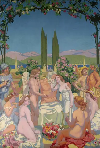 Psyche Panel 5 — Jupiter Bestows Immortality on Psyche by Maurice Denis