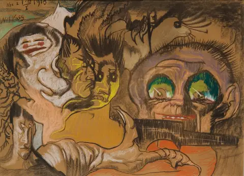 Green Eye Composition by Stanisław Ignacy Witkiewicz
