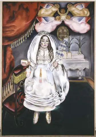 Girl at Her First Communion by María Blanchard
