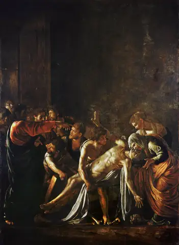 Raising of Lazarus by Caravaggio