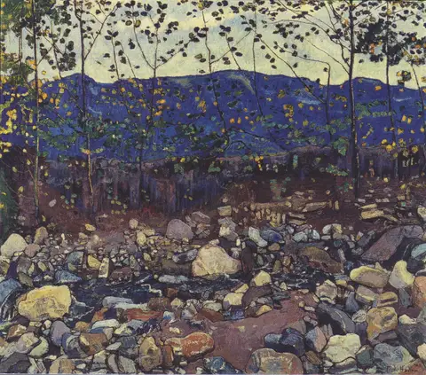 Forest Brook at Leissingen by Ferdinand Hodler